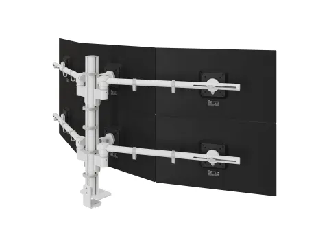 Bras 6 écrans Viewgo modular 260 blanc