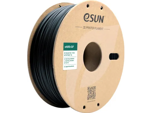 eSUN 3D printer Filament eABS-GF 1,75mm Zwart 1kg
