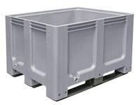 Stapelcontainer Hxbxd 760x1200x1000mm 610 Liter 3Sledepoten Antraciet