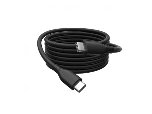 USB-C siliconen oplaadkabel USB-C USB-C 0,5m USB 2.0 60W zwart