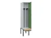 locker met bank,voor scheiding van kleding,HxBxD 2120x400x815mm,1vak