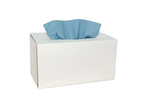 Euro 353732 Poetsdoek X-wipe blauw in dispenserdoos