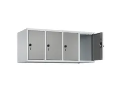 opzetkast,v. locker,4vak.,vak B 300mm,HxBxD 500x1200x500mm