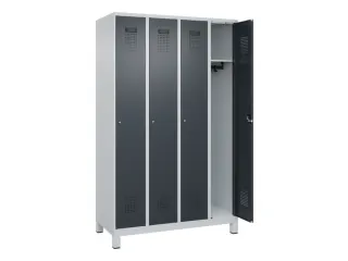locker,HxBxD 1950x1200x500mm,4vak,vak B 300mm,cil.-slot,voeten - 2