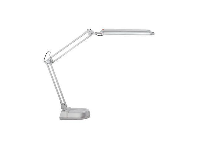 Bureaulamp LED MAULatlantic Zilver met tafelklem