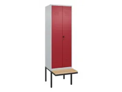 locker voor scheiding van kleding,HxBxD 2120x600x815mm,2vak