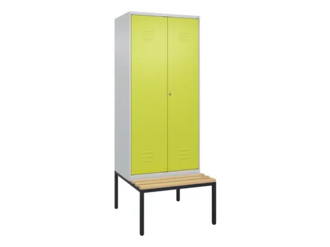 locker voor scheiding van kleding,HxBxD 2120x800x815mm,2vak