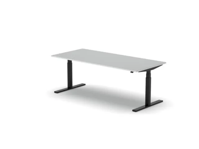 Elektrisch ihv bureau,HxBxD 650-1310x2000x900mm,blad wit