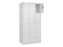 lockerkast,HxBxD 1850x900x500mm,3x4vakken,vak B 300mm,cil.-slot