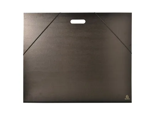 Tekenmap Kraft zwart handv/elast 59x72cm