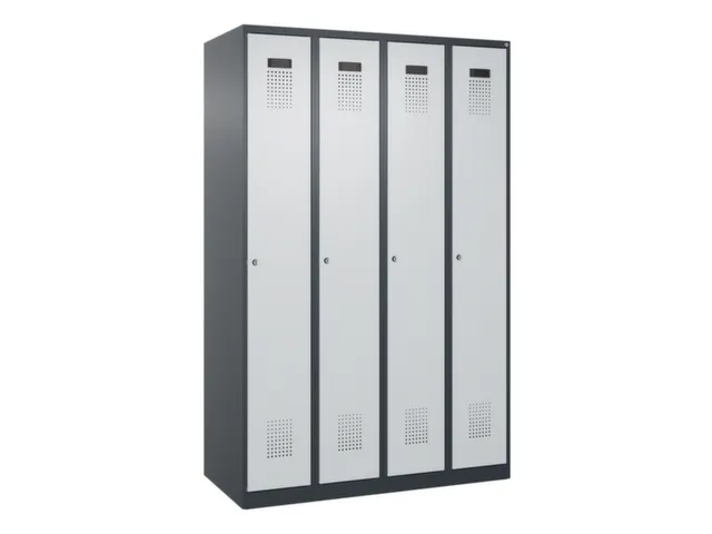 locker voor scheiding van kleding,HxBxD 1850x1200x500mm,4vak