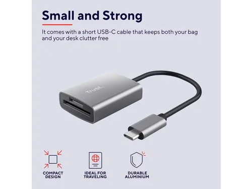 Kaartlezer micro SD Trust Dalyx USB-C