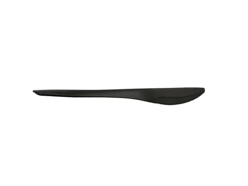 Mes IEZZY herbruikbaar CPLA 190mm 50 stuks zwart