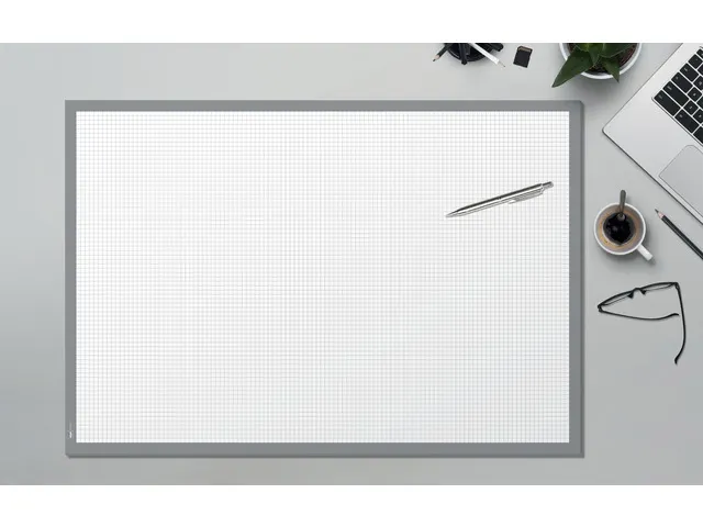 Sous-main Sigel quadrillé blanc/gris 30 feuilles 80g