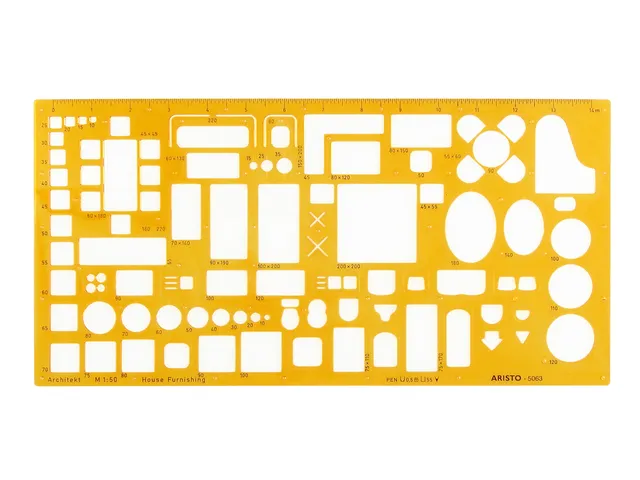 Architecten meubelsjabloon Aristo schaal 1:50