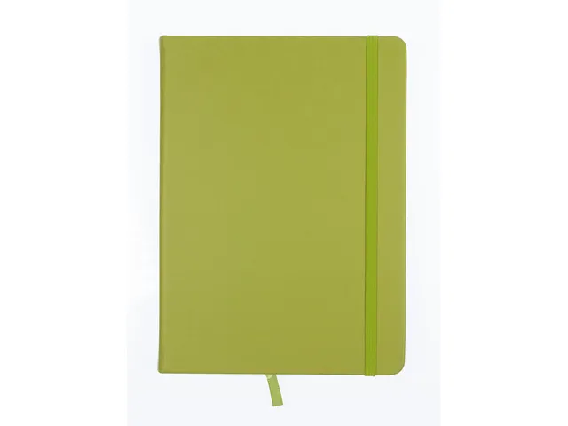 Schetsboek Kangaro A5 lime green PU HC 80 vel 140gr roomwit met elasti