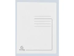 Snelhechtmap glanskarton 355g A4 wit