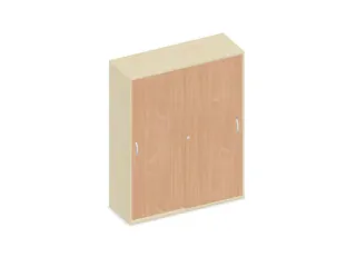 Schuifdeurkast 1540x1200x430mm Romp Esdoorn Decor Front Beuken - 1