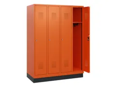 schoollocker,HxBxD 1630x1200x500mm,4vak,vak B 300mm,cil.-slot,sokkel