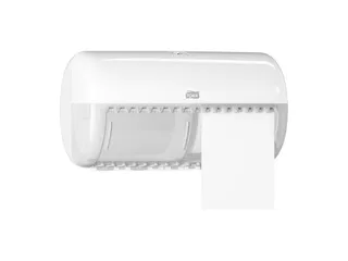 Tork 557000 T4 Toiletpapier Dispenser Elevation Twin Verticaal Wit - 1
