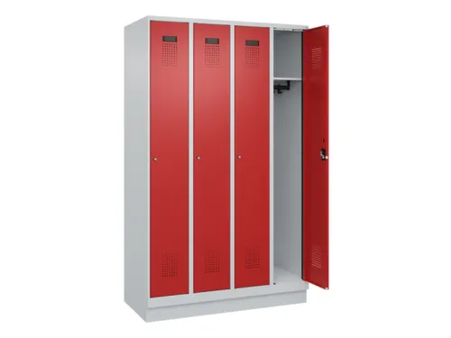 locker,HxBxD 1950x1200x500mm,4vak,vak B 300mm,cil.-slot,sokkel