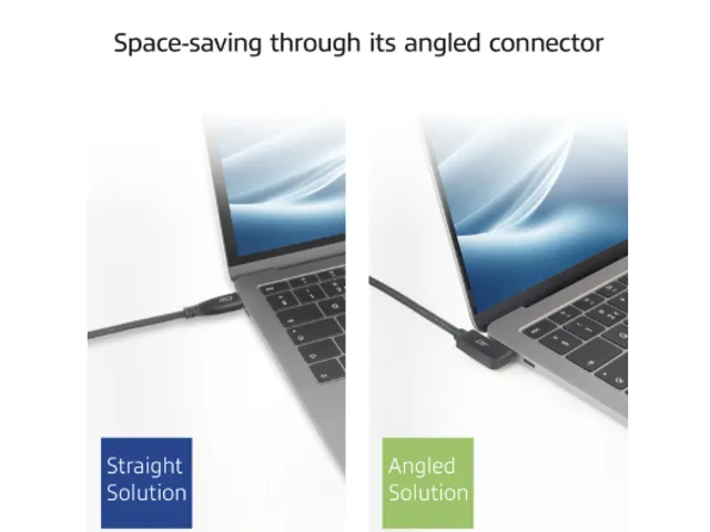 Kabel ACT USB-C hoek links/rechts 10Gbps 1m