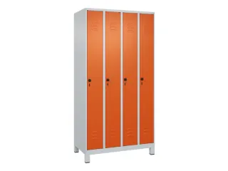 locker,HxBxD 1950x1000x500mm,4vak,vak B 250mm,draaigrendel,voeten - 1