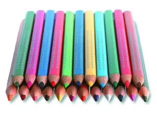 Potlood Faber-Castell Jumbo Grip 2 kokers van 36 stuks zilver - 2