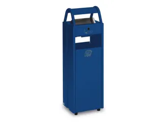 Combi-Asbak 5/35 liter 960x300x250 Blauw Overkapping Verzinkt - 2