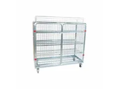 ballenwagen,draagverm. 500kg,HxLxB 1550x1500x620mm,3gaaswanden,deur