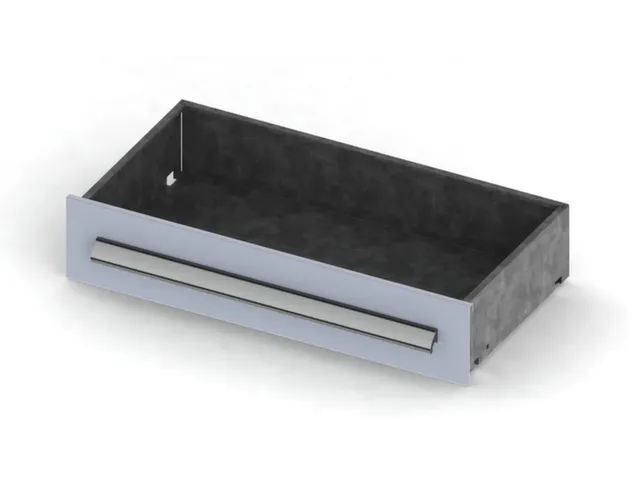 lade,v. systeemstelling,HxBxD 200x1000x500mm,RAL7035