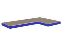 houten vloer,v. inhaakstelling voor spaanplaten,BxD 890x490mm