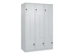 Z-garderobekast,HxBxD 1850x1200x500mm,vak B 200/400mm,draaigrendel
