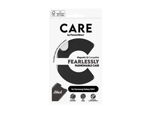 PanzerGlass CARE by Case Black w. Qi Compatible Samsung Galaxy S
