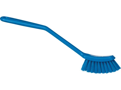 Smalle Afwasborstel Vikan 290mm blauw Medium vezel