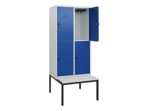 Dubbeldekse dekenkist,HxBxD 1950x800x815mm,2x2vak.,vak B 400mm
