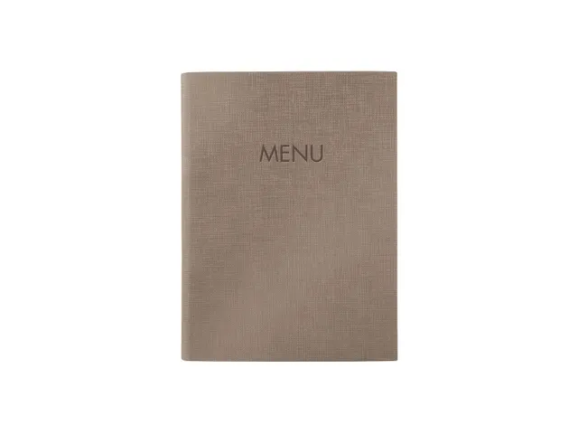 Menukaart map Sigel A5 bruin voor 8 blad