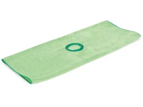 Original microvezeldweil met gat groen 70x53cm