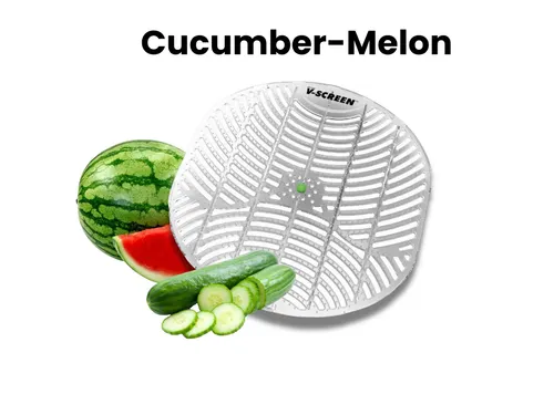 Urinoirmat V-screen Cucumber Melon 12 stuks