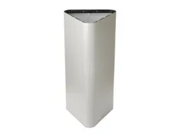 afvalbak,60l,HxBxD 800x380x380mm,romp staal wit,gesloten