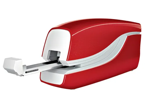Nietmachine Leitz NeXXt WOW contactloos elektrisch 10 vel rood