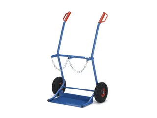 Flessenkar Draagverm. 100Kg 2X20L Fles Ø 204Mm Staal Luchtbanden - 2