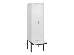 locker voor scheiding van kleding,HxBxD 2120x600x815mm,2vak
