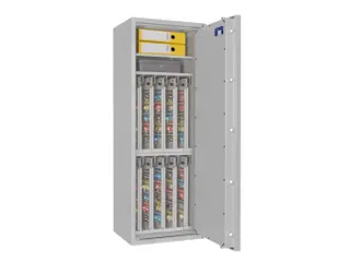 sleutelkluis,HxBxD 1400x500x420mm,800haak,legborden,romp RAL7035 - 1