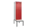locker met bank,voor scheiding van kleding,HxBxD 2120x600x815mm,2vak