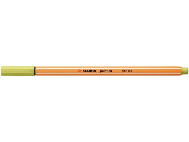 Fineliner STABILO point 88/67 fijn mosterd