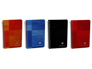 Notitieboek Clairefontaine 95x140mm 180 pagina's spiraal lijn assorti - 3