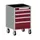 ladekast verrijdbaar 780x525x525mm 4laden RAL7035 front RAL3004