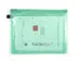 Trousse avec fermeture éclair Foldersys A4 PVC jaune transparent