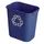 Papierbak Rubbermaid recycling medium 26 Liter blauw